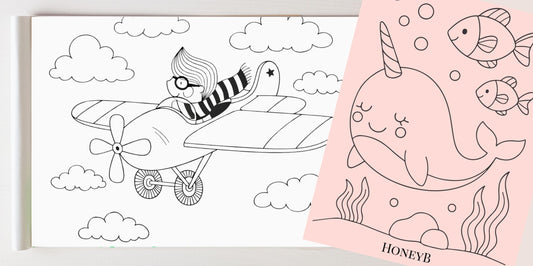 HoneyB March Coloring Sheets ( Free Download)